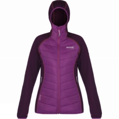 Regatta Womens Andreson II Jacket Blackcurrent/Vivid Violet Regatta Womens Andreson II Jacket Blackcurrent/Vivid Violet